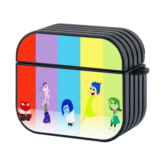 Inside Out Colorful Background Hard Plastic Case Cover For Apple Airpods 3 - Ezzystore