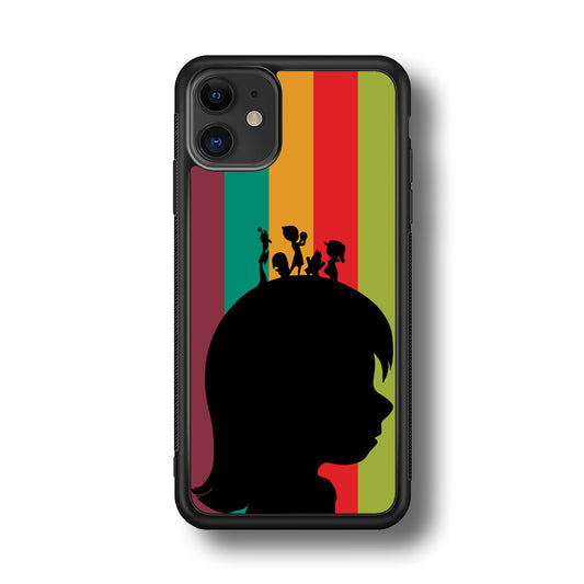 Inside Out Silhouette Character iPhone 11 Case