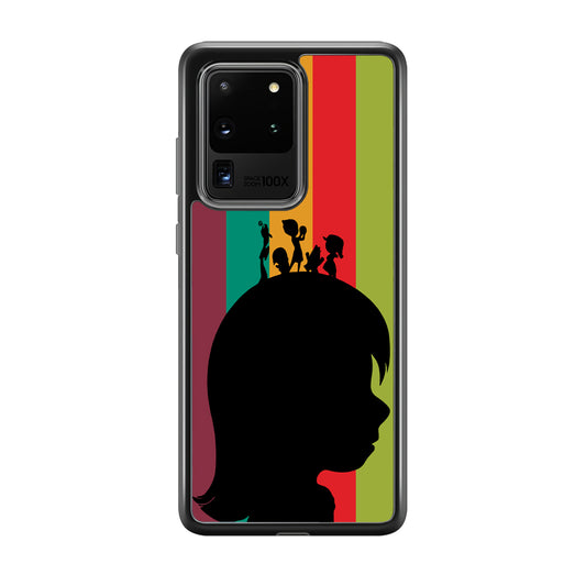 Inside Out Silhouette Character Samsung Galaxy S20 Ultra Case
