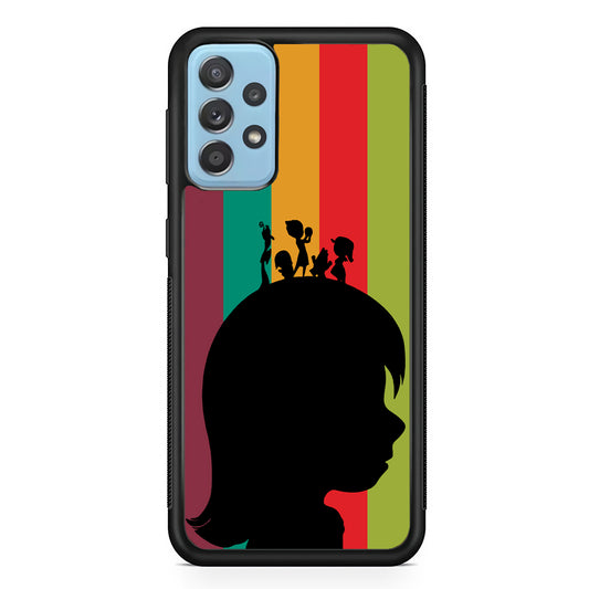 Inside Out Silhouette Character Samsung Galaxy A52 Case