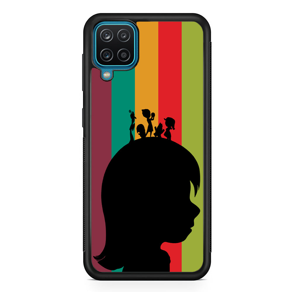 Inside Out Silhouette Character Samsung Galaxy A12 Case