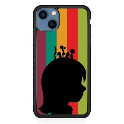 Inside Out Silhouette Character iPhone 15 Case