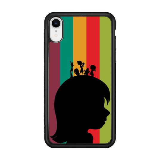 Inside Out Silhouette Character iPhone XR Case