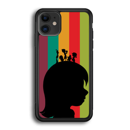 Inside Out Silhouette Character iPhone 12 Case