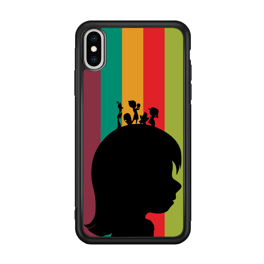 Inside Out Silhouette Character iPhone Xs Max Case