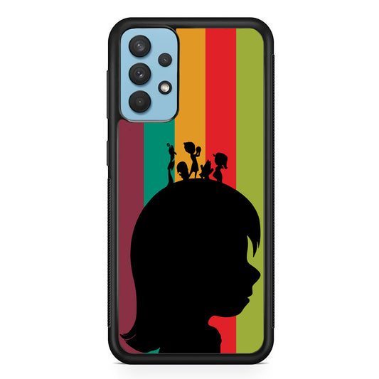 Inside Out Silhouette Character Samsung Galaxy A32 Case