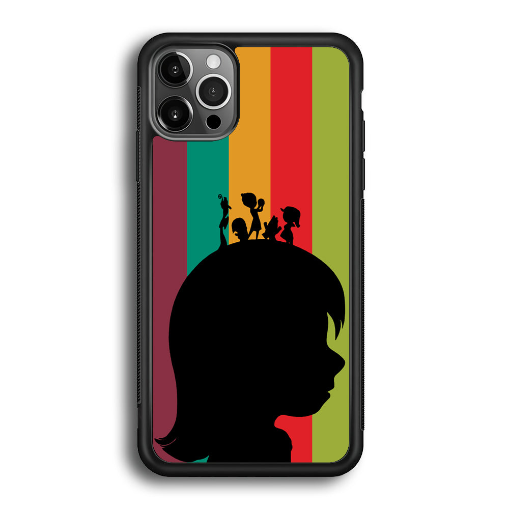 Inside Out Silhouette Character iPhone 12 Pro Max Case
