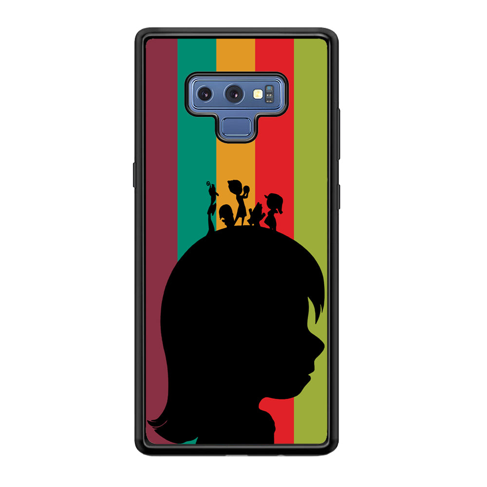 Inside Out Silhouette Character Samsung Galaxy Note 9 Case