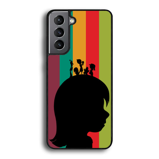 Inside Out Silhouette Character Samsung Galaxy S21 Plus Case