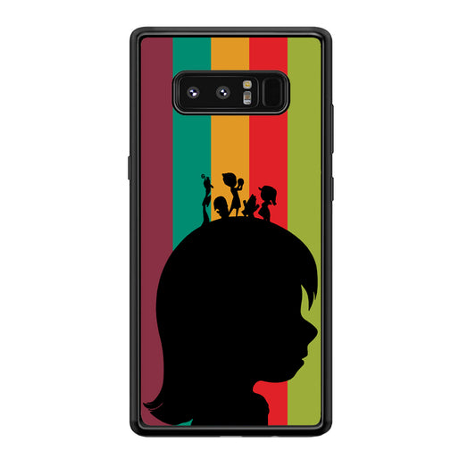 Inside Out Silhouette Character Samsung Galaxy Note 8 Case