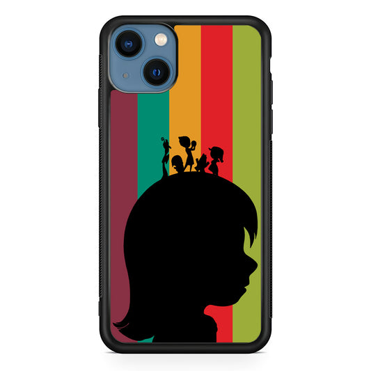 Inside Out Silhouette Character iPhone 13 Case