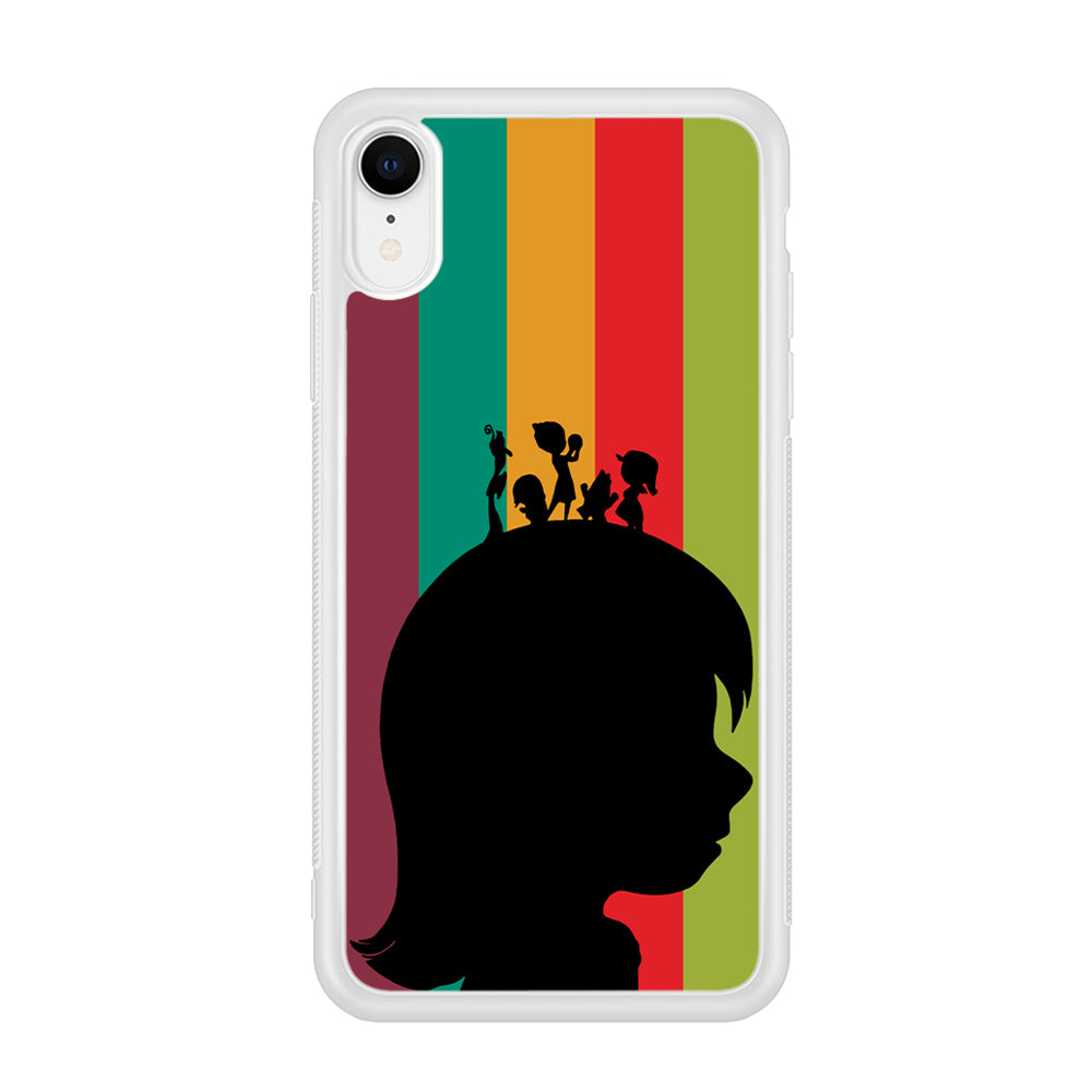 Inside Out Silhouette Character iPhone XR Case