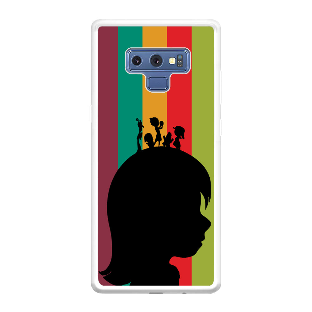 Inside Out Silhouette Character Samsung Galaxy Note 9 Case