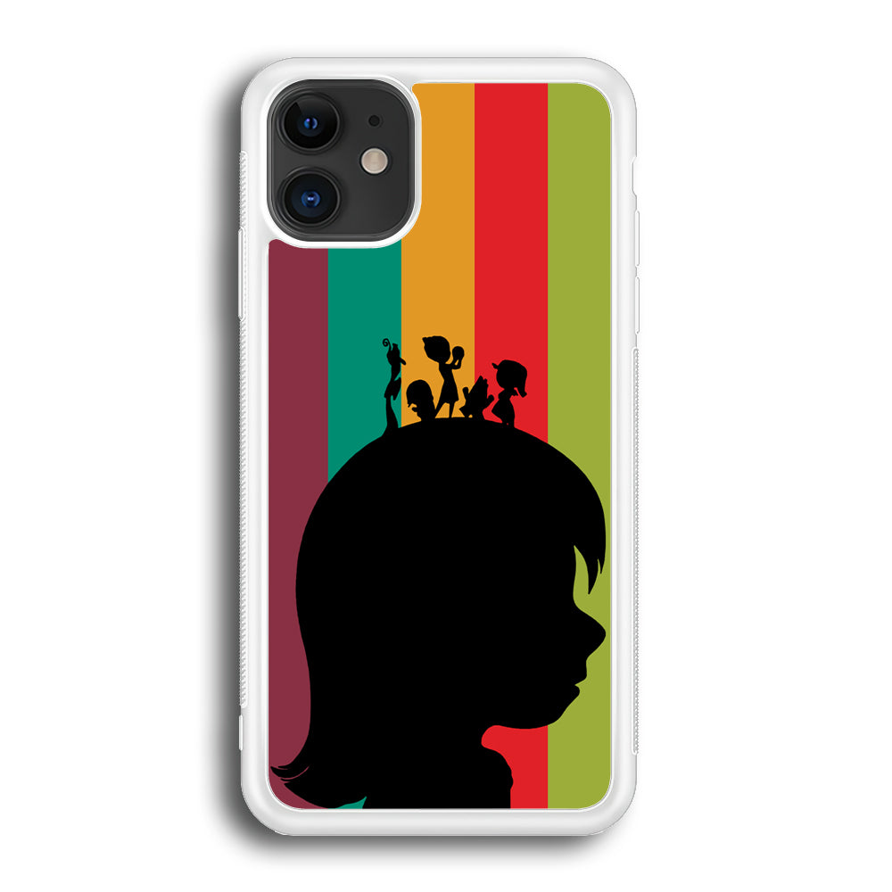 Inside Out Silhouette Character iPhone 12 Case