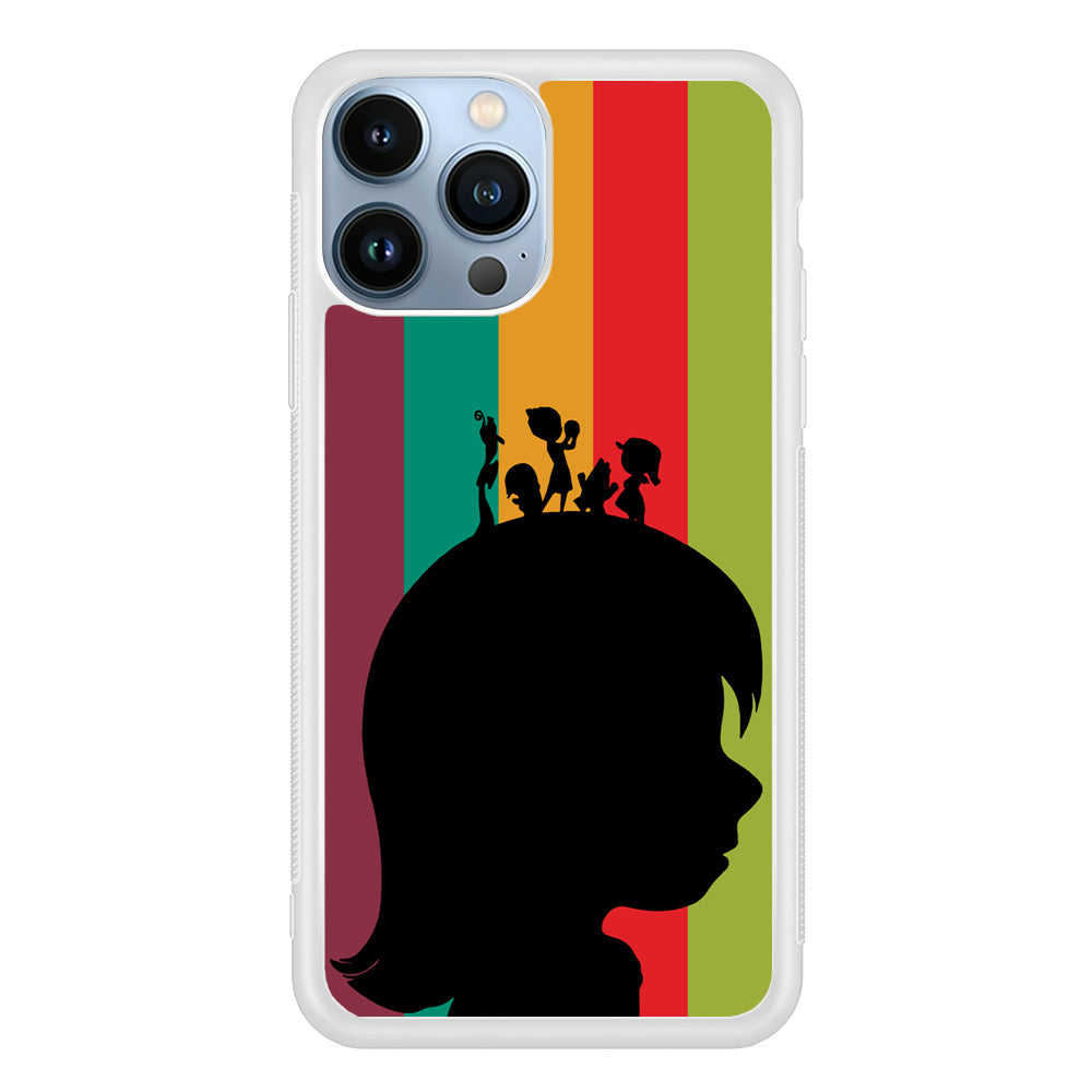 Inside Out Silhouette Character iPhone 15 Pro Max Case