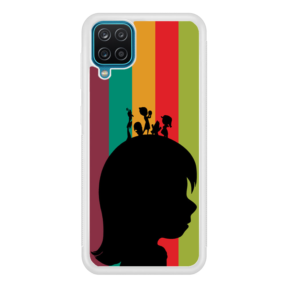 Inside Out Silhouette Character Samsung Galaxy A12 Case