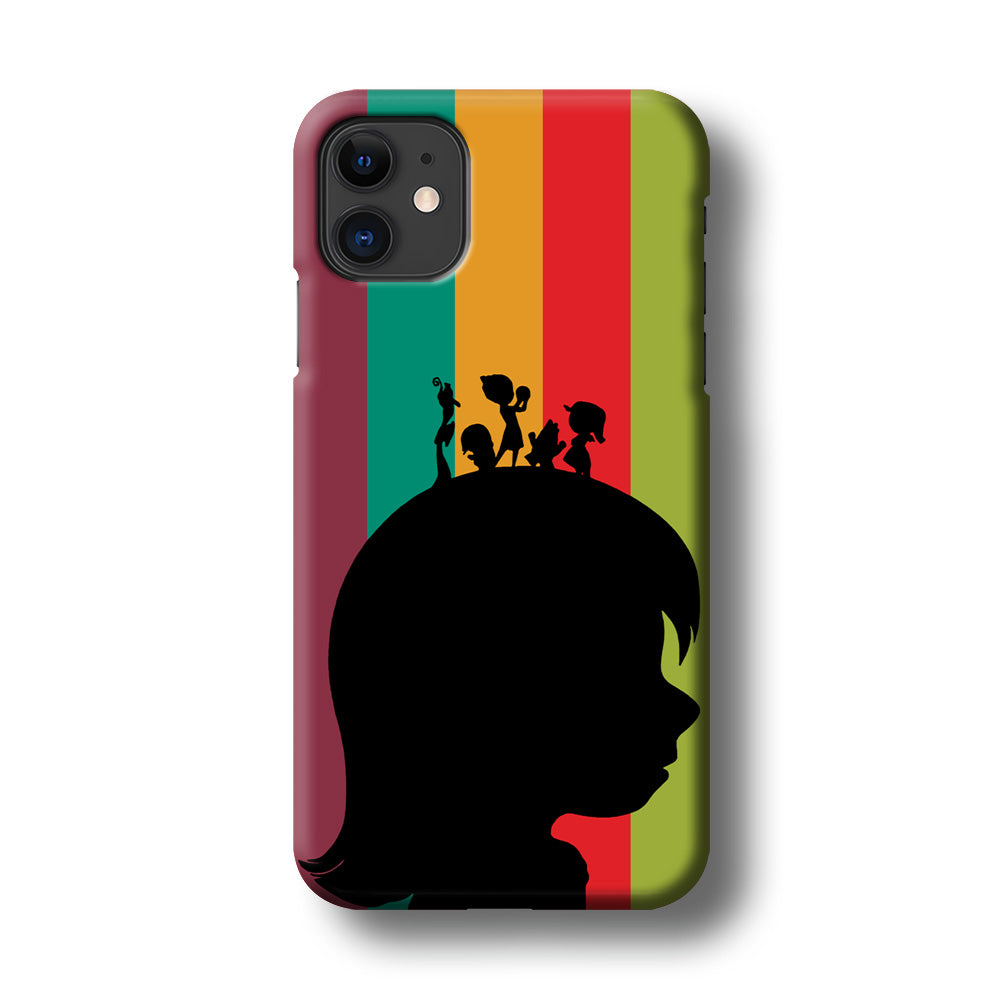 Inside Out Silhouette Character iPhone 11 Case