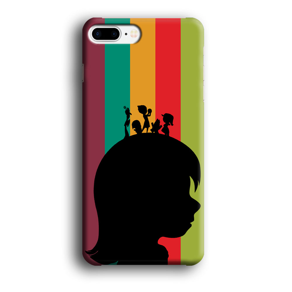 Inside Out Silhouette Character iPhone 8 Plus Case