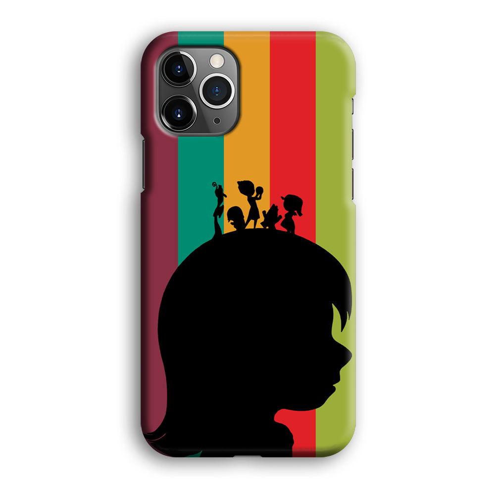 Inside Out Silhouette Character iPhone 12 Pro Max Case