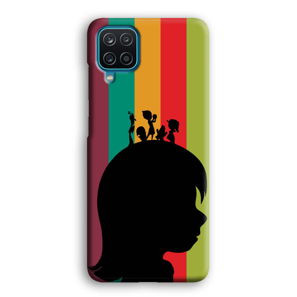 Inside Out Silhouette Character Samsung Galaxy A12 Case