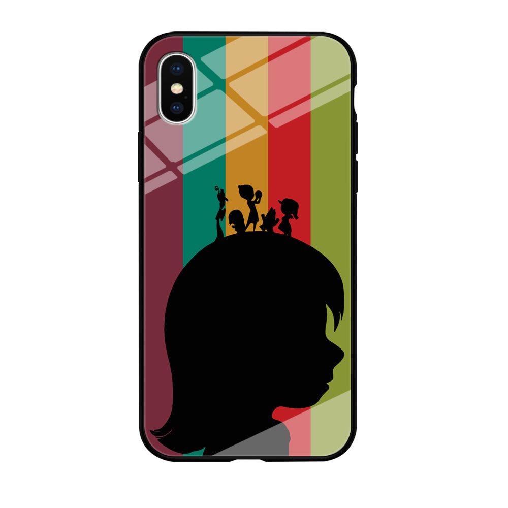 Inside Out Silhouette Character iPhone Xs Max Case