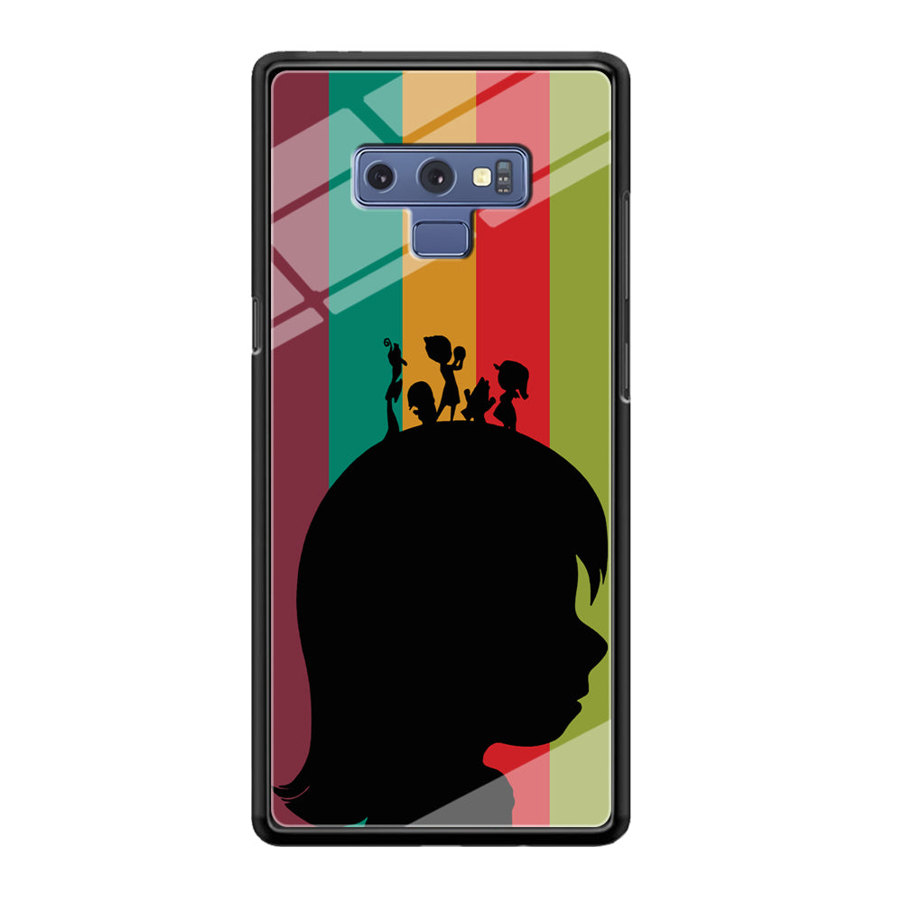 Inside Out Silhouette Character Samsung Galaxy Note 9 Case