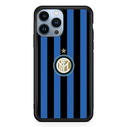 Inter Milan Pattern Of Icon iPhone 15 Pro Case