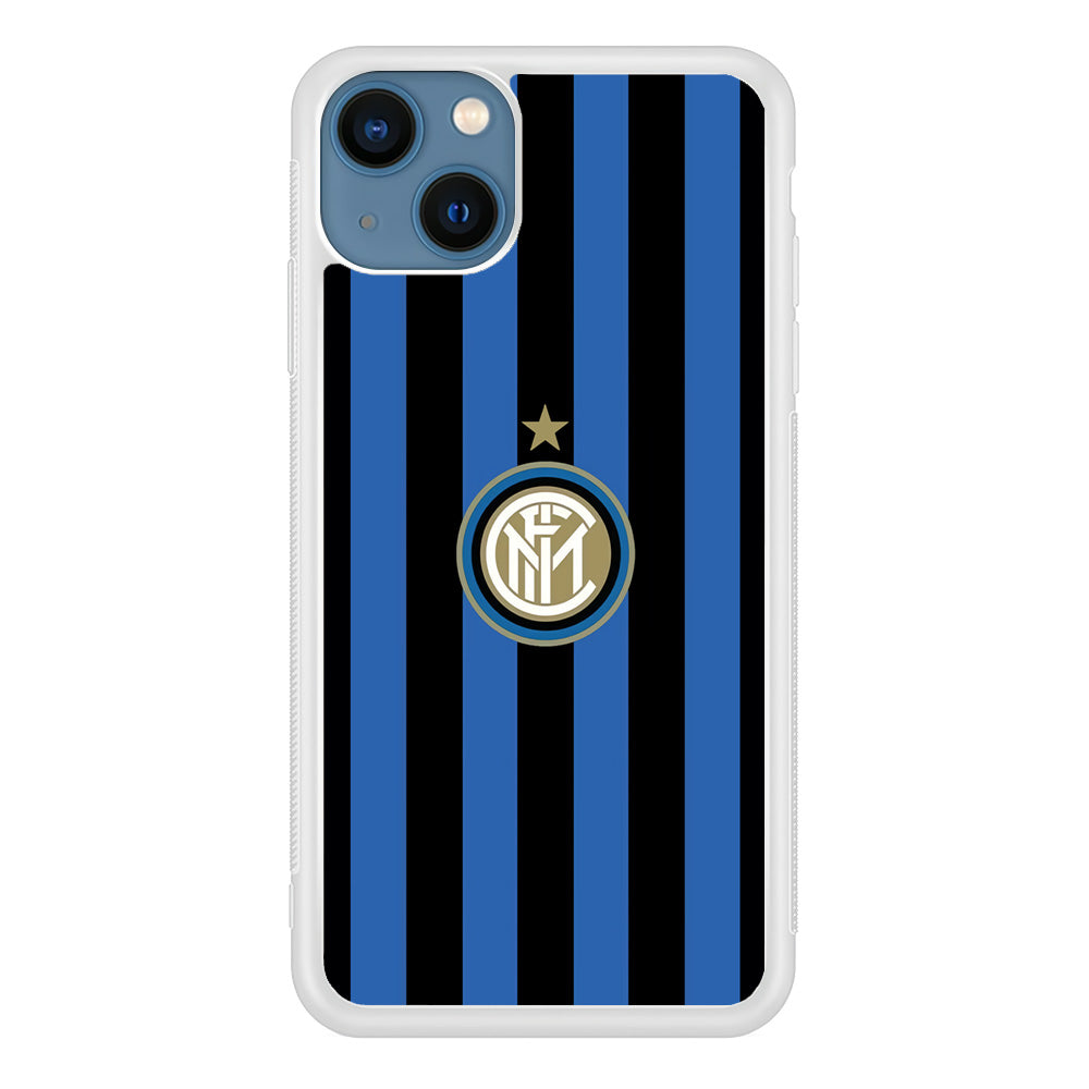 Inter Milan Pattern Of Icon iPhone 14 Plus Case