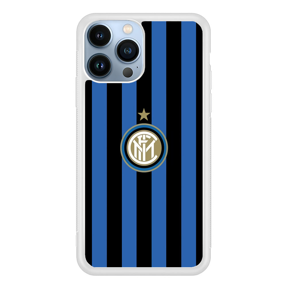 Inter Milan Pattern Of Icon iPhone 15 Pro Max Case