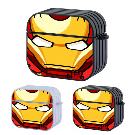 Ironman Face Of Action Figure Hard Plastic Case Cover For Apple Airpods 3