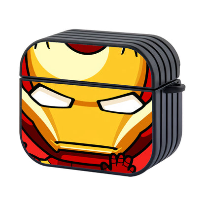 Ironman Face Of Action Figure Hard Plastic Case Cover For Apple Airpods 3