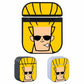 Johnny Bravo Close Up Face Hard Plastic Case Cover For Apple Airpods