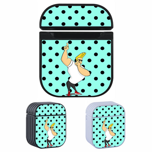 Johnny Bravo Dots Style Hard Plastic Case Cover For Apple Airpods