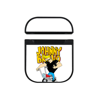 Johnny Bravo Style With Motorcycle Hard Plastic Case Cover For Apple Airpods