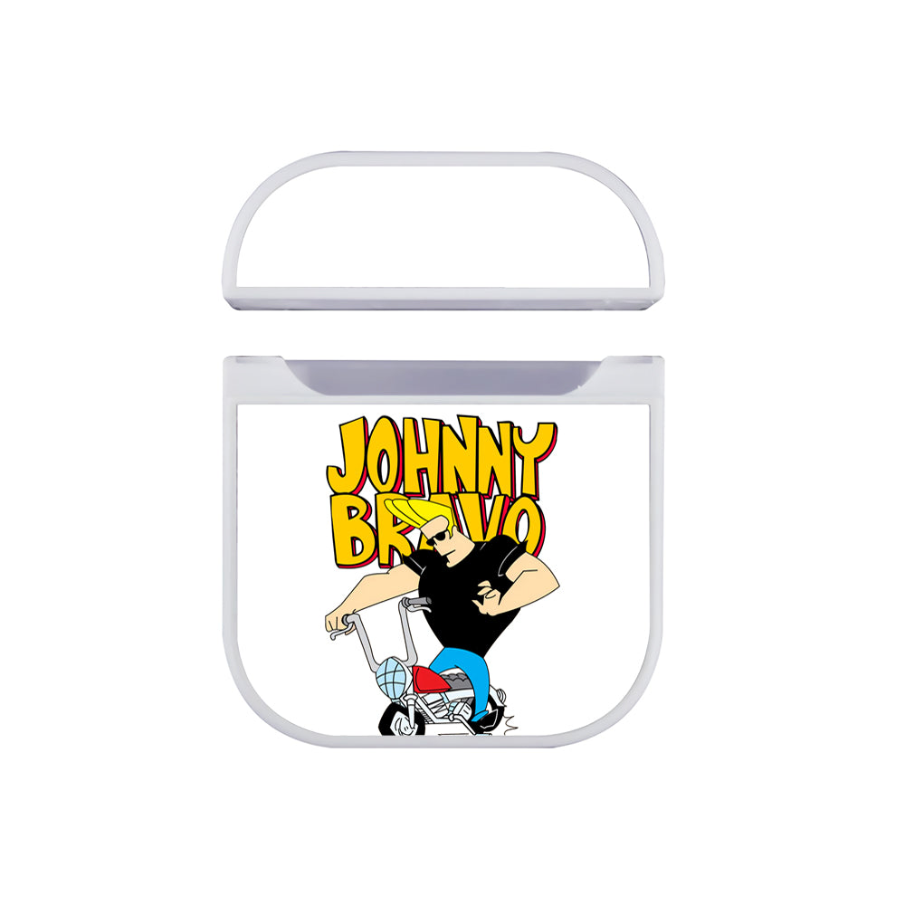Johnny Bravo Style With Motorcycle Hard Plastic Case Cover For Apple Airpods