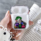 Joker Smile Poker Face Protective Clear Case Cover For Apple Airpods