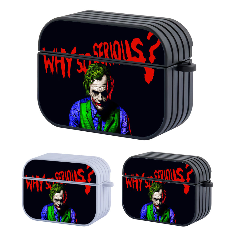 Joker Why So Serious Hard Plastic Case Cover For Apple Airpods Pro