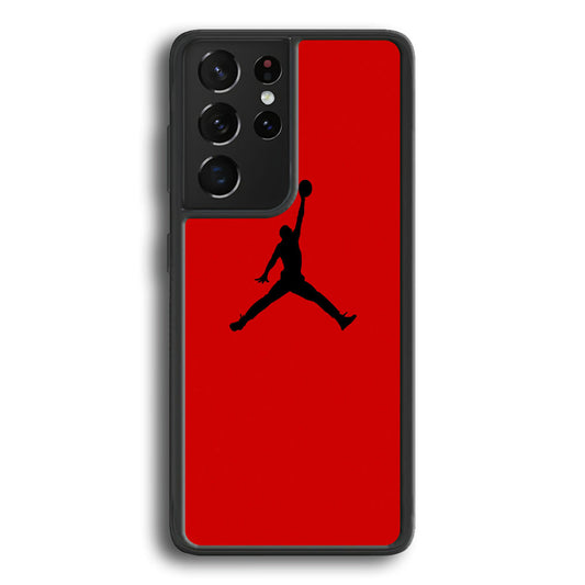 Jordan Red Simple Samsung Galaxy S23 Ultra Case - Ezzystore