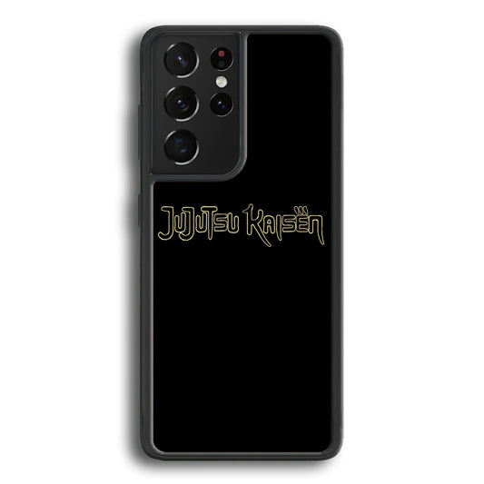 Jujutsu Kaisen Logo Black Gold Samsung Galaxy S24 Ultra Case - Ezzystore