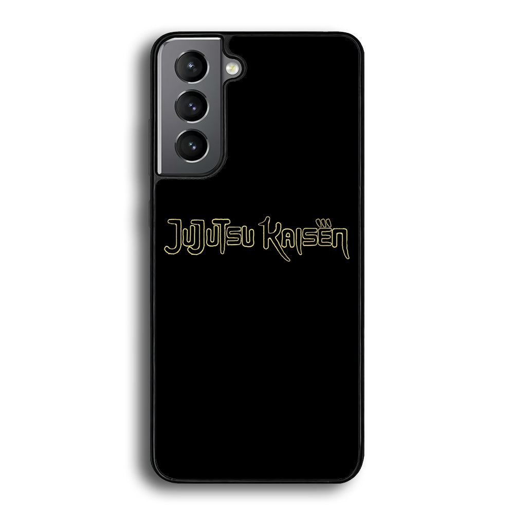 Jujutsu Kaisen Logo Black Gold Samsung Galaxy S22 Case - Ezzystore