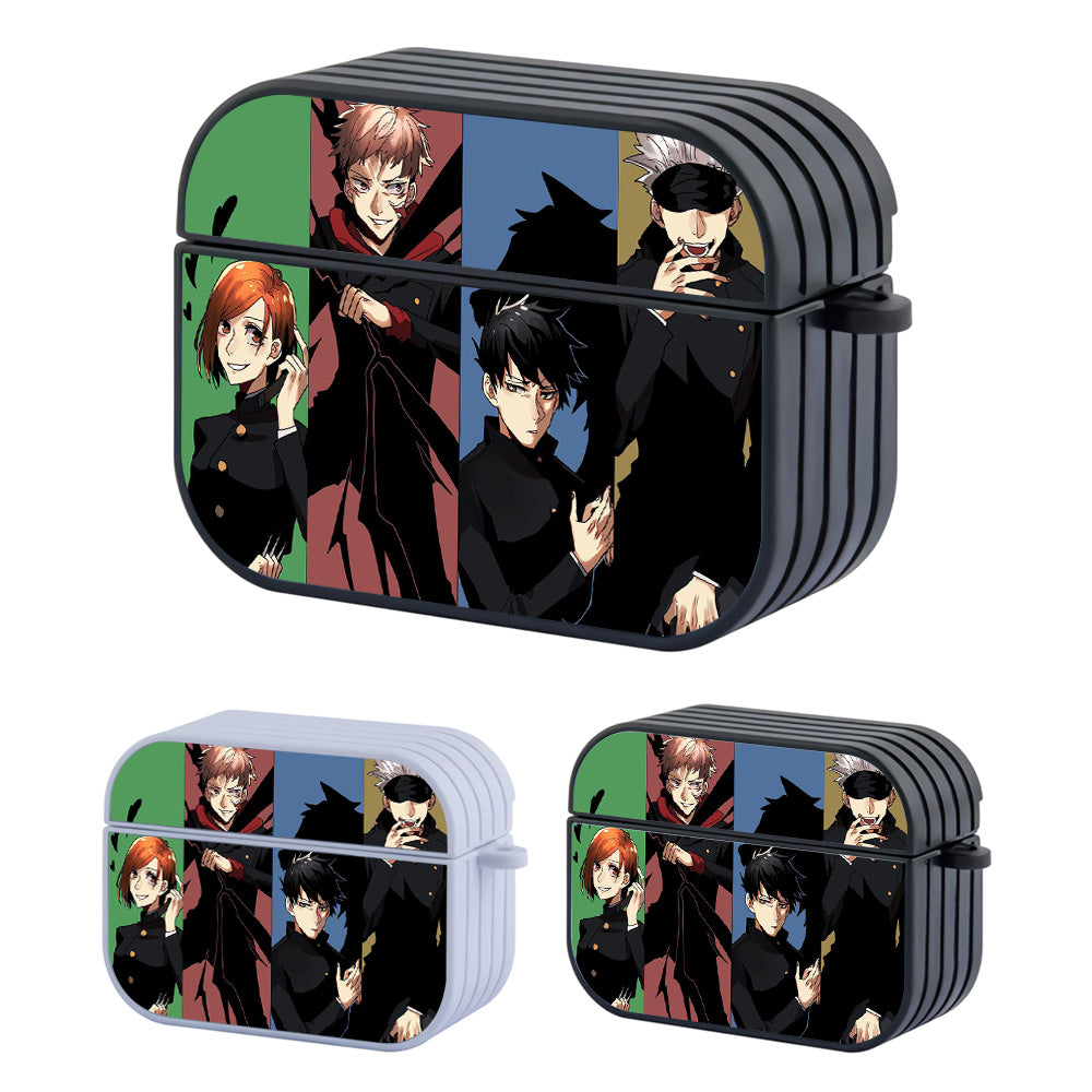 Jujutsu Kaisen Satoru Gojo And Team Hard Plastic Case Cover For Apple Airpods Pro