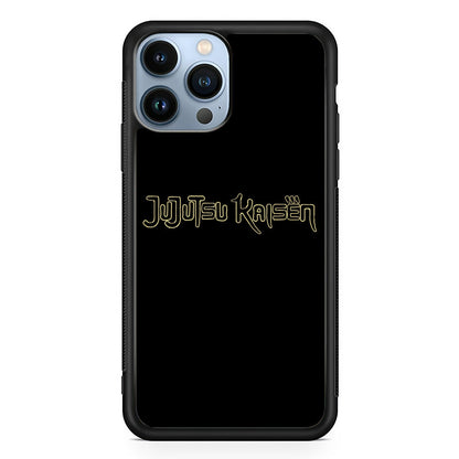 Jujutsu Kaisen Logo Black Gold iPhone 15 Pro Max Case