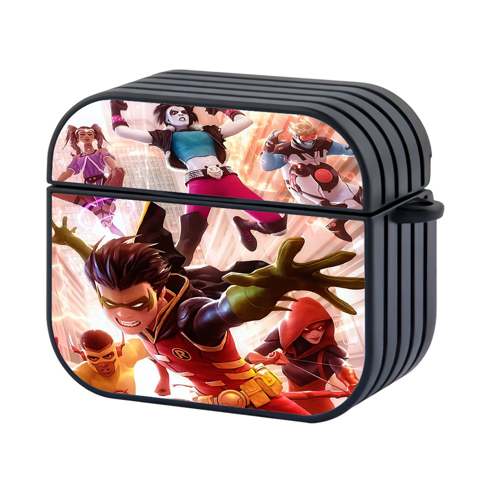 Justice League Robin And Team Hard Plastic Case Cover For Apple Airpods 3