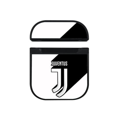 Juventus Logo And Shadow Hard Plastic Case Cover For Apple Airpods