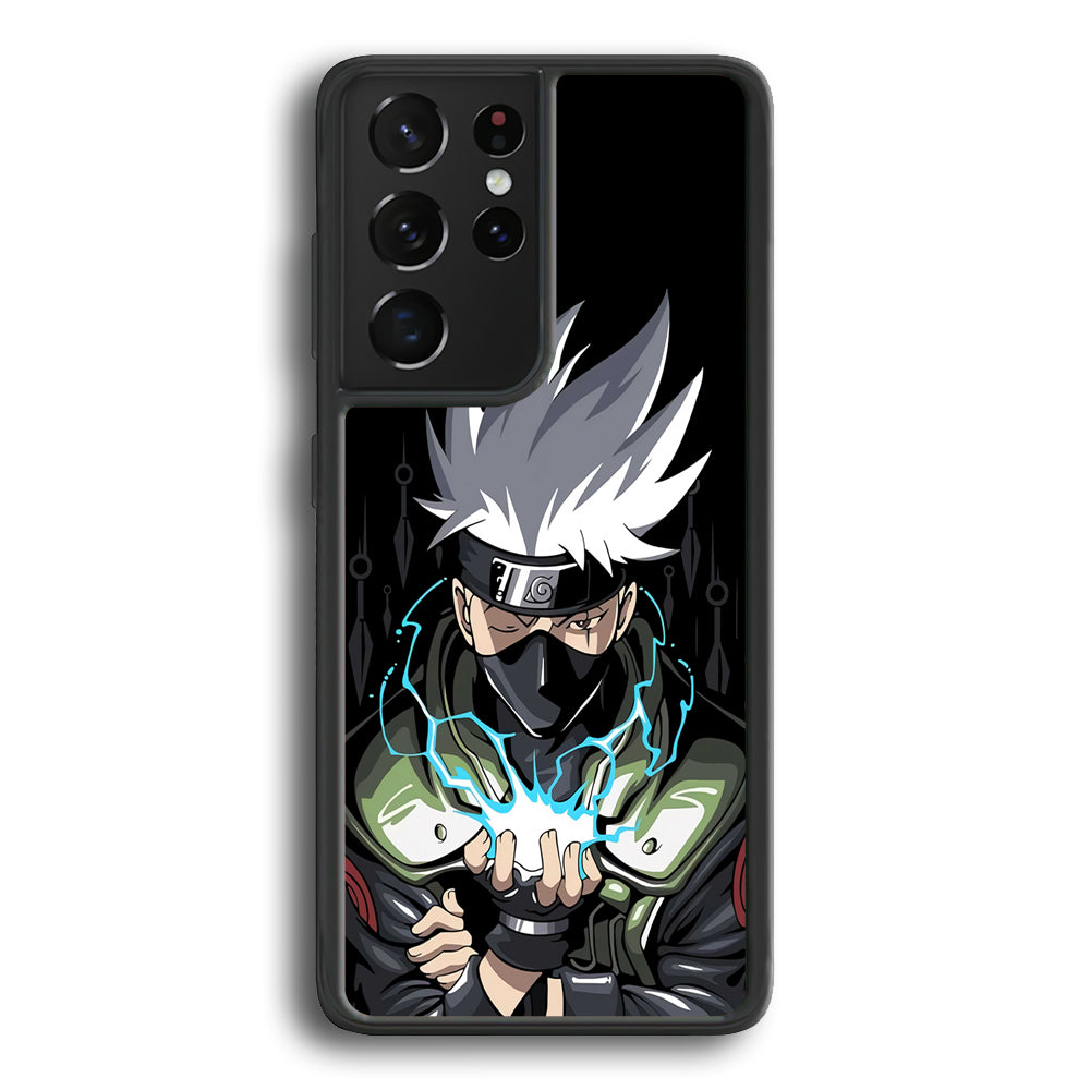 Kakashi Chidori And Sharingan Samsung Galaxy S21 Ultra Case