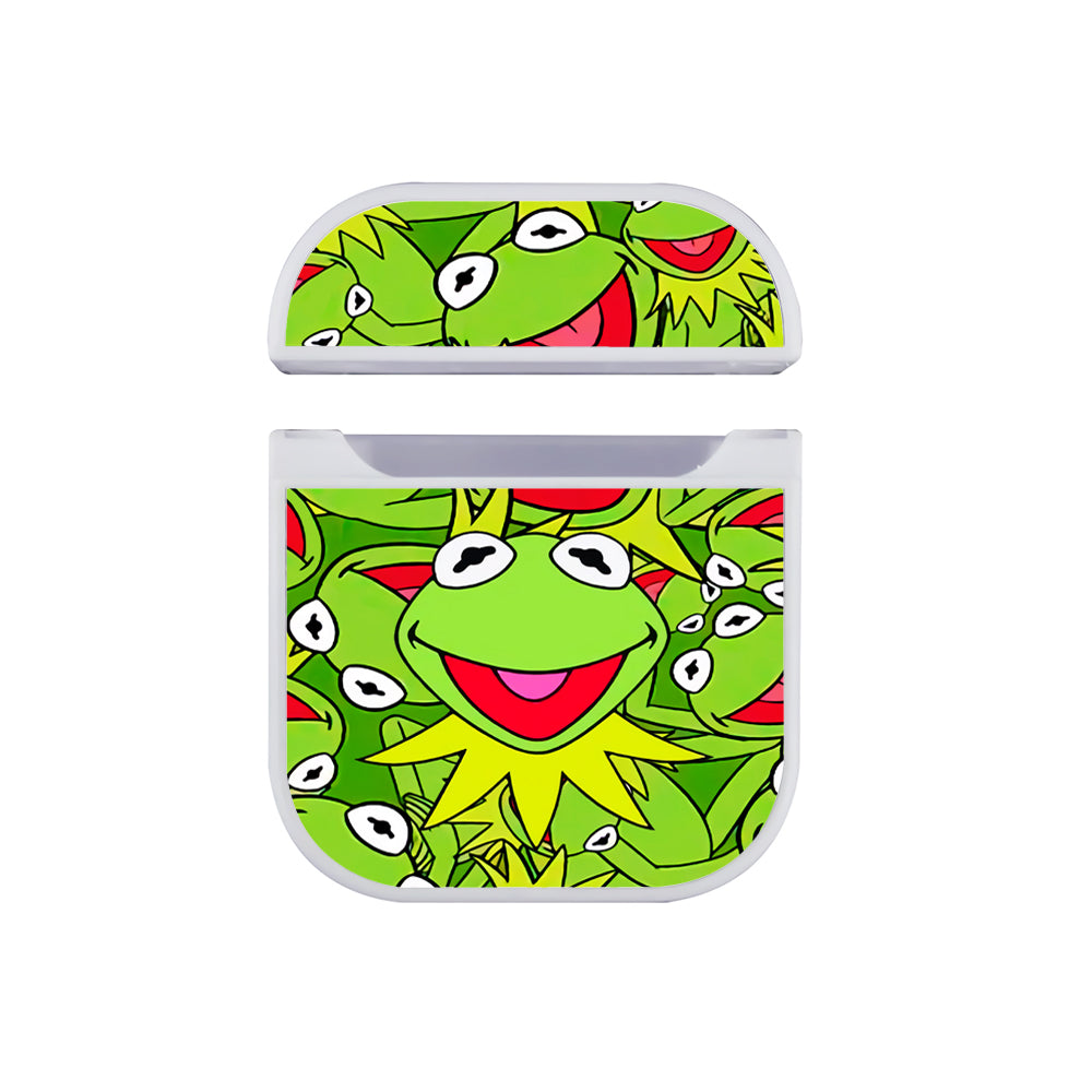 Kermit Smile Feel Happy Hard Plastic Case Cover For Apple Airpods