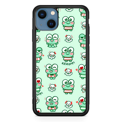 Keroppi Cute Expression iPhone 15 Plus Case