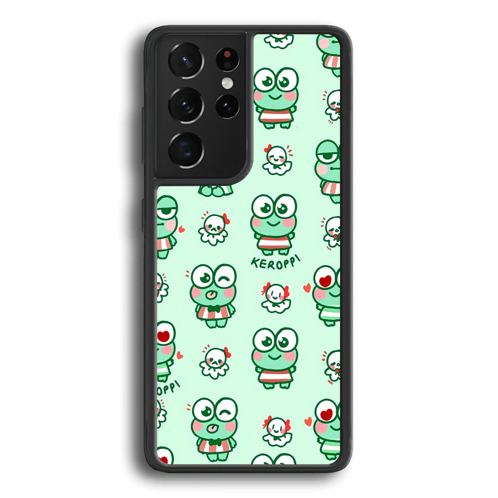 Keroppi Cute Expression Samsung Galaxy S23 Ultra Case - Ezzystore