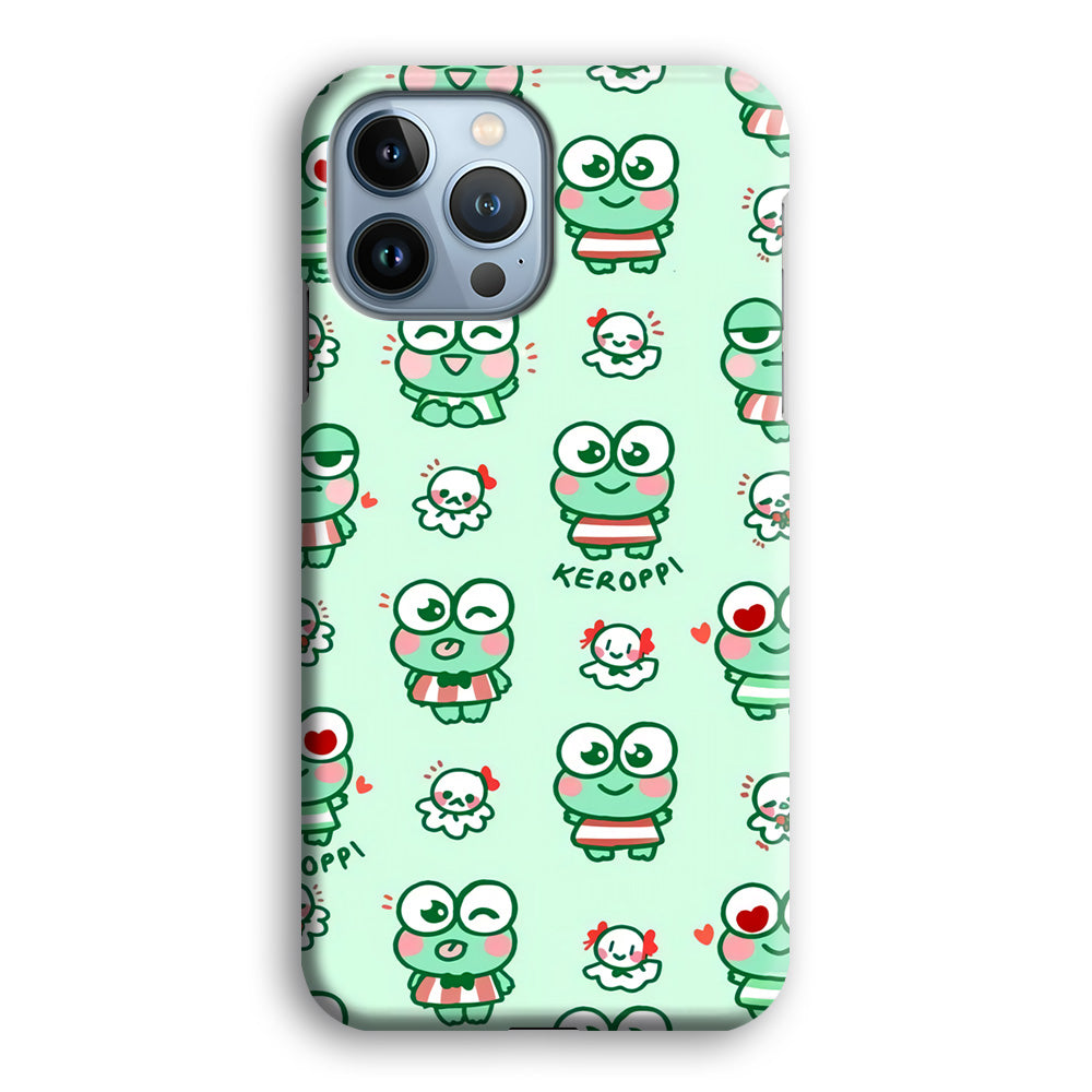 Keroppi Cute Expression iPhone 14 Pro Case