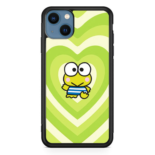 Keroppi Love Pattern iPhone 15 Plus Case